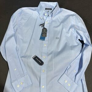 Nautica Men’s Light Blue Long Sleeve Dress Shirt Brand New 15 1/2 32/33
